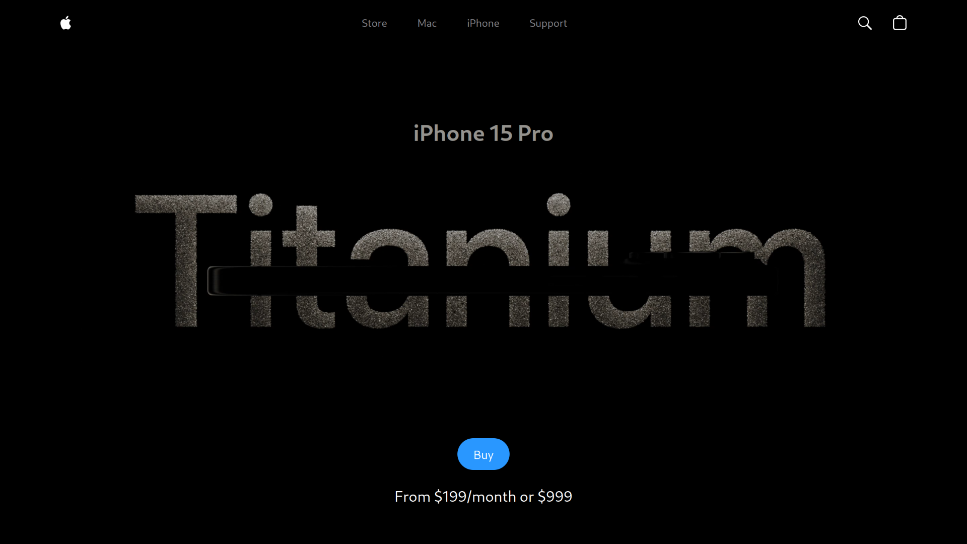 iPhone 15 Pro site